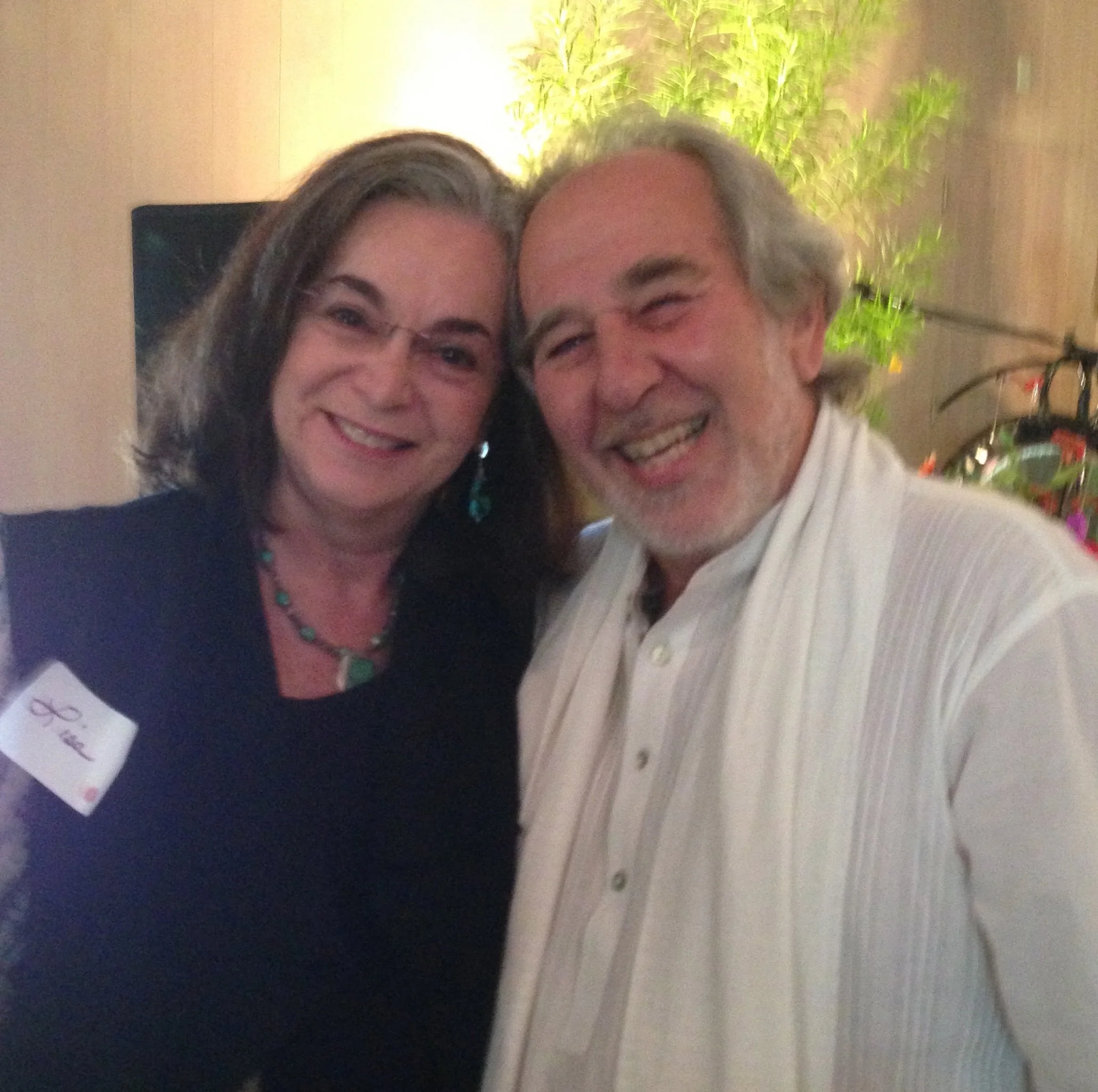 Bruce Lipton with Lisa Rafel at the Joshua Tree Retreat Center.