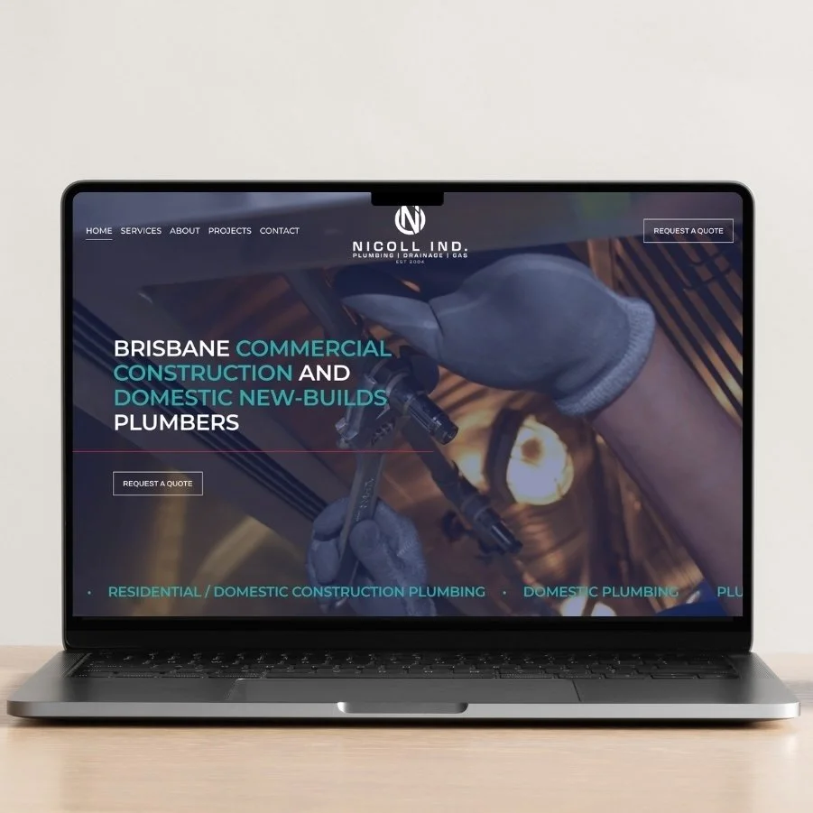 Plumber website design for Nicoll Industries Brisbane
