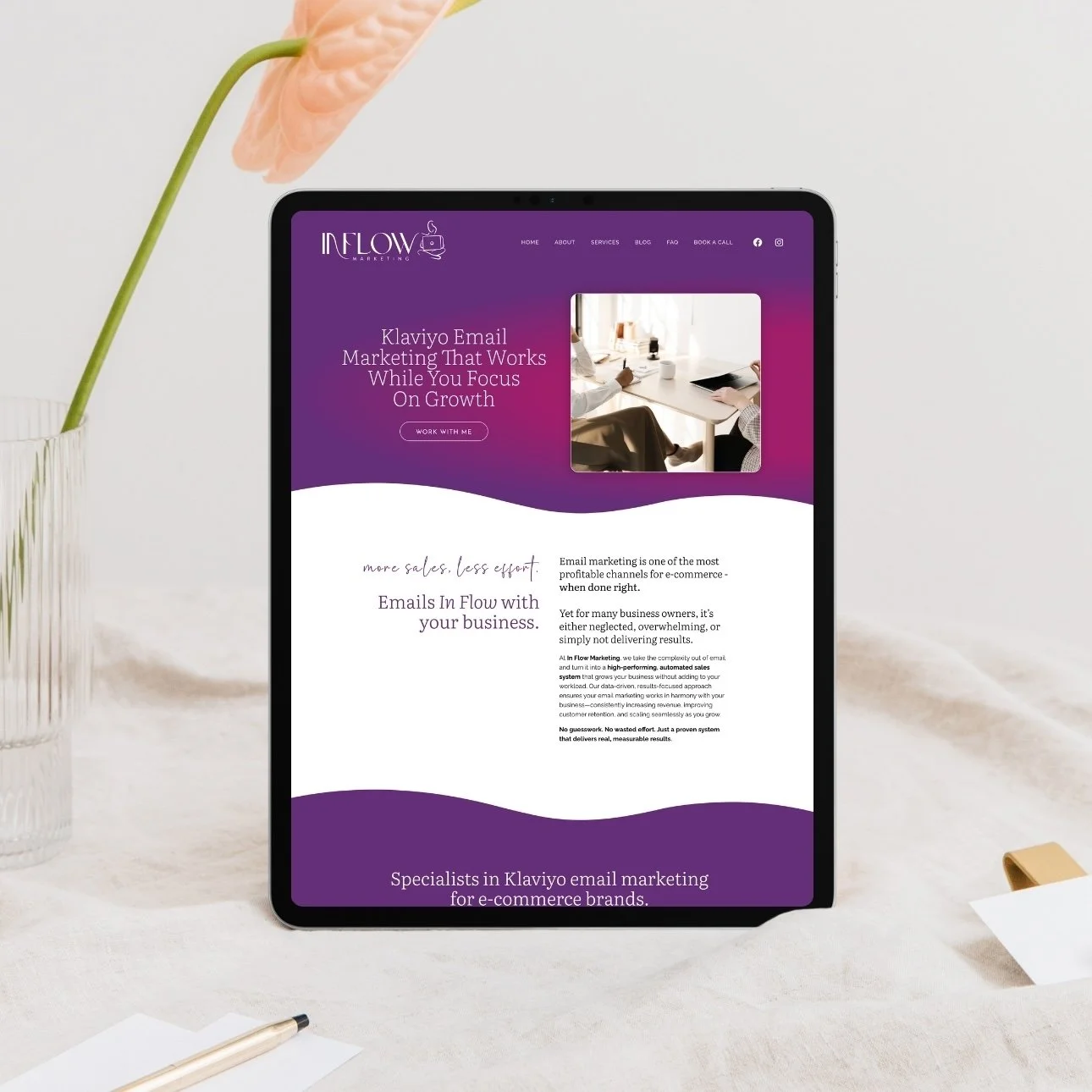 Website design for email marketing business inflow marketing gold coast