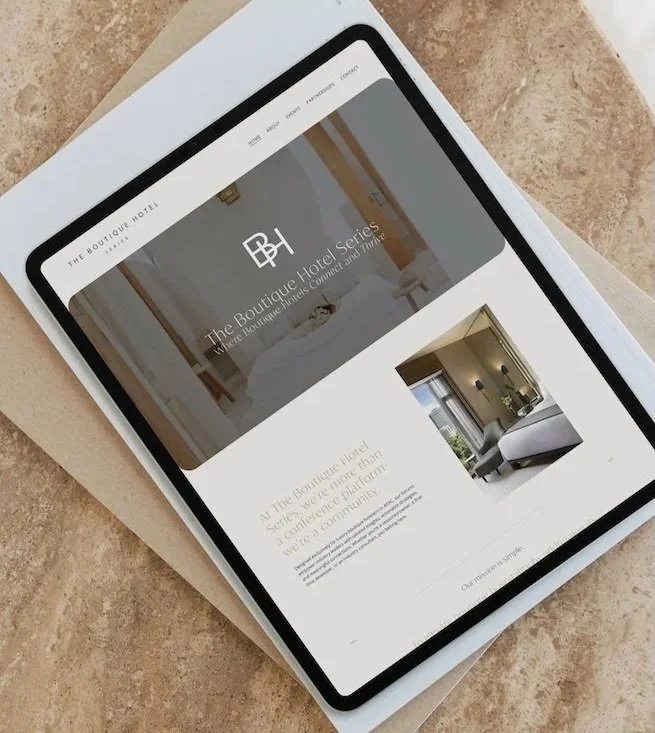 Website design for boutique hotel service business website design