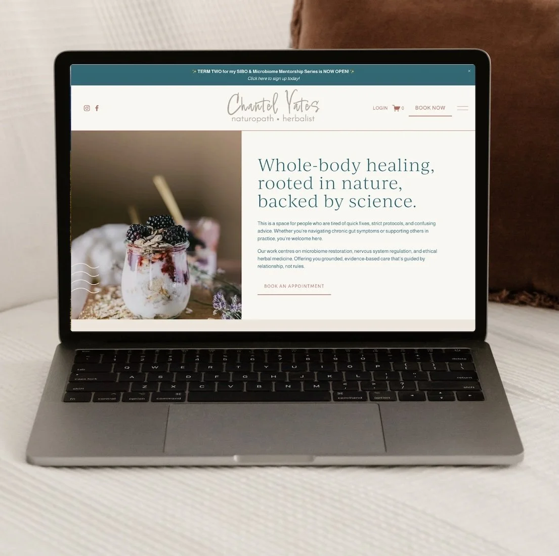 best website designer for wellness naturopath and nutritionist