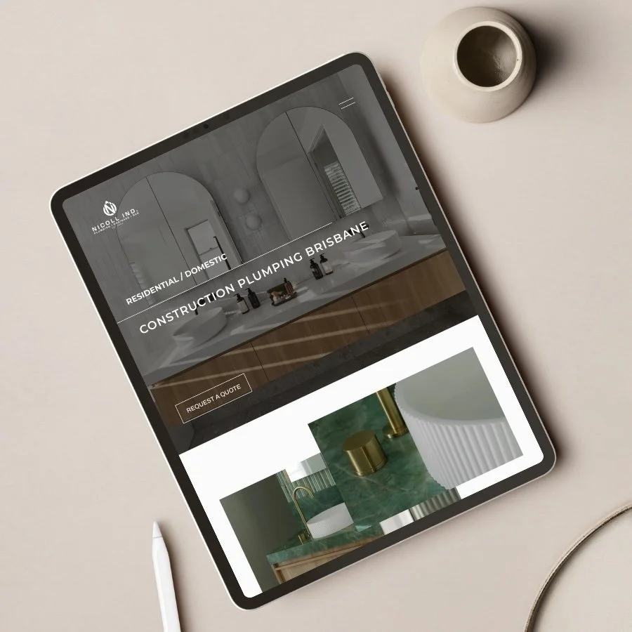 Website design for Brisbane plumber Nicoll Industries