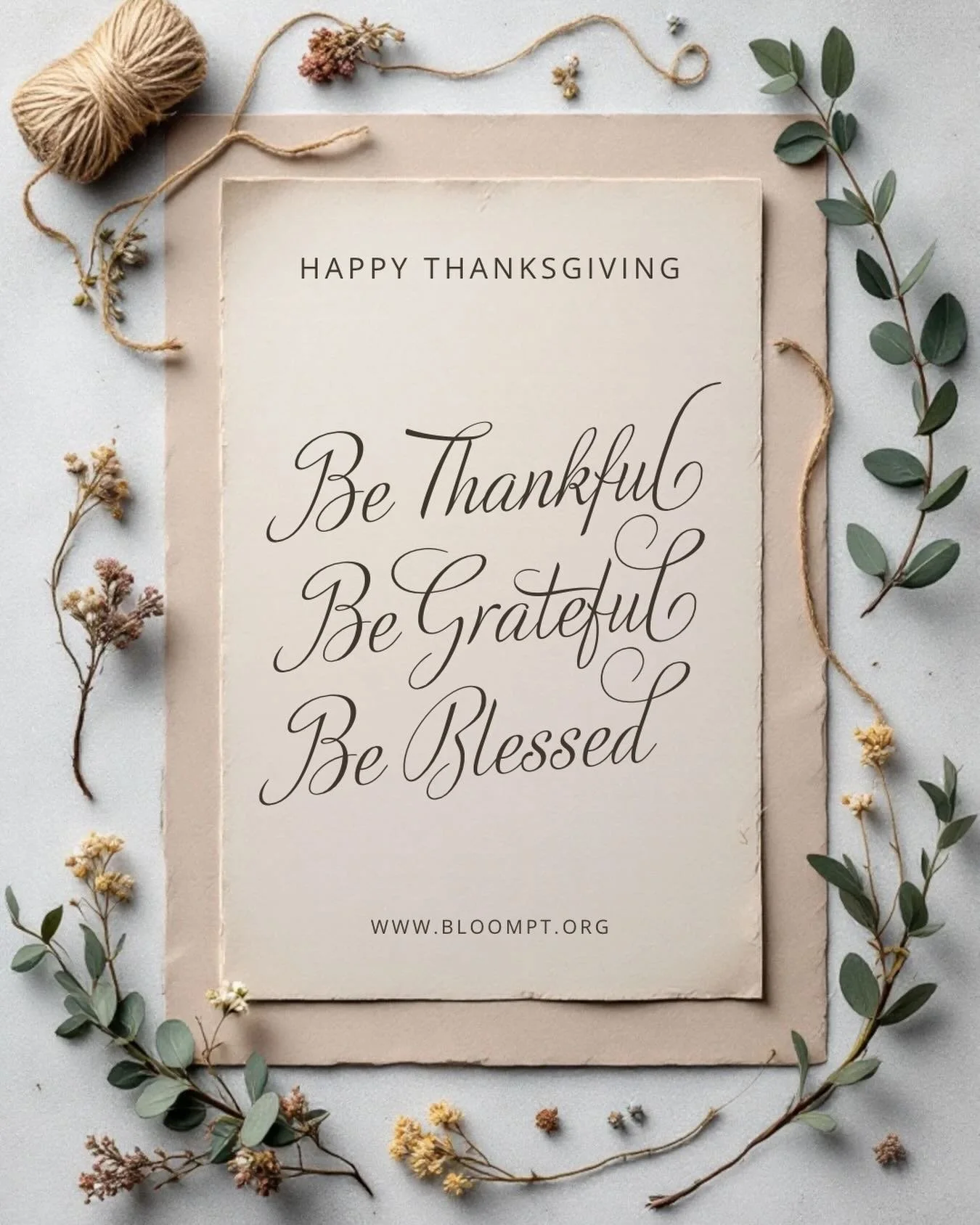 Happy Thanksgiving from Bloom Physical Therapy &amp; Wellness! So much to be grateful for this past year! 🤎🧡🤍
#bloompt  #movebettergrowstronger #strongmomsstrongbabies #thanksgiving #grateful