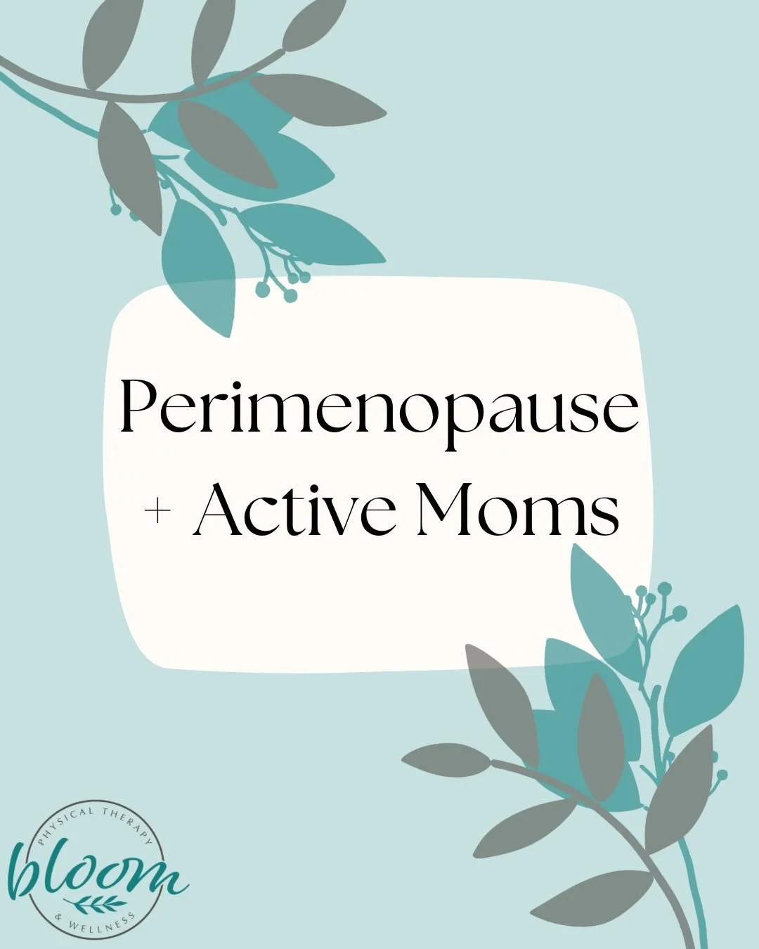 Perimenopause can bring changes in recovery, strength, sleep, and endurance&mdash;especially for active moms.

The goal isn&rsquo;t pushing harder, it&rsquo;s supporting your body through this season with:
&bull; Strength training
&bull; Pelvic floor
