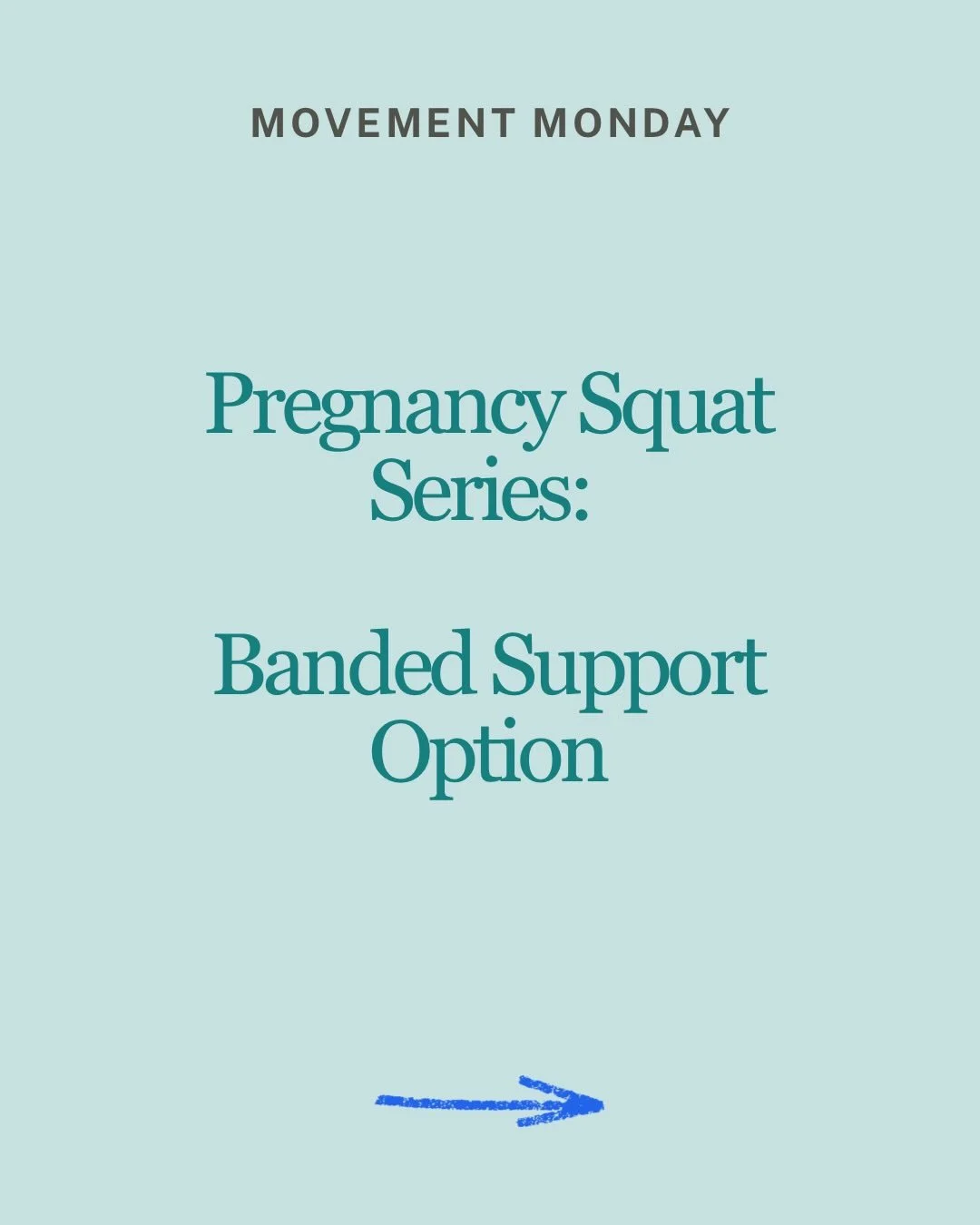 Movement Mondays ✨

Welcome to our Pregnancy Squat Modifications Series, where we&rsquo;ll be sharing safe, effective squat options designed to support your pelvic floor, your growing baby, and your changing body throughout pregnancy! 

Each option i