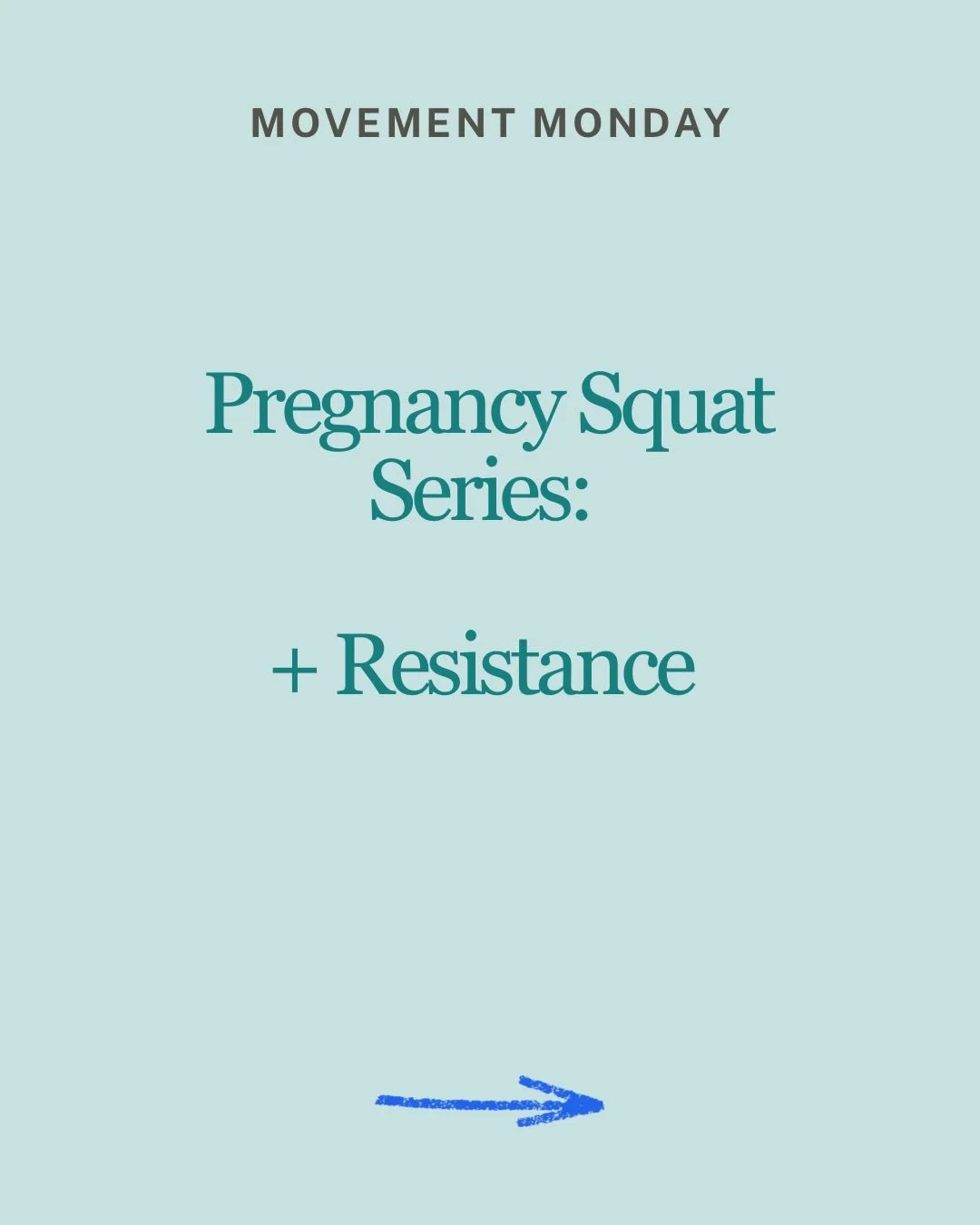 Movement Monday: Pregnancy Squat + Resistance

Adding light resistance to your pregnancy squats can help build strength and stability as your body changes.

Holding dumbbells in a racked position helps:

&bull; Engage the core
&bull; Improve posture 