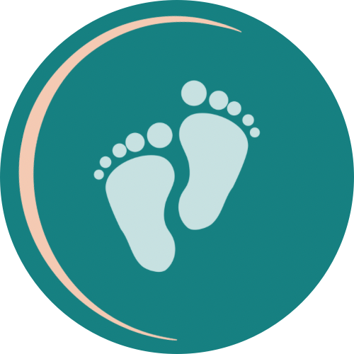 An image icon of baby’s feet