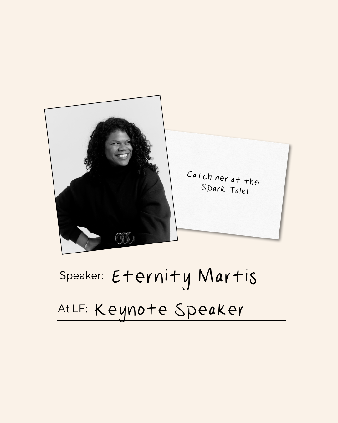 Eternity Martis, Keynote Speaker
