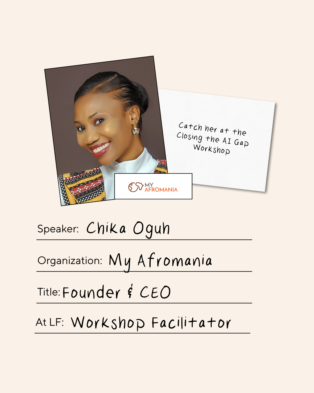 Chika Oguh, My Afromania, Founder & CEO
