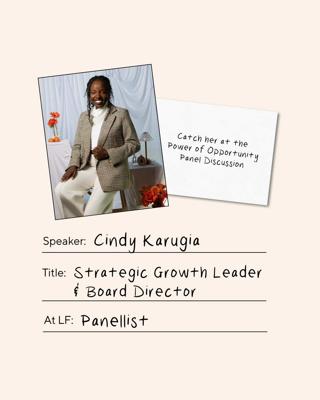 Cindy Karugia, Strategic Growth Leader  & Board Director, Panellist