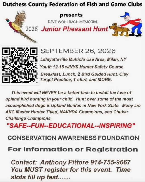 Dutchess County Federation of Fish and Game Clubs Junior 