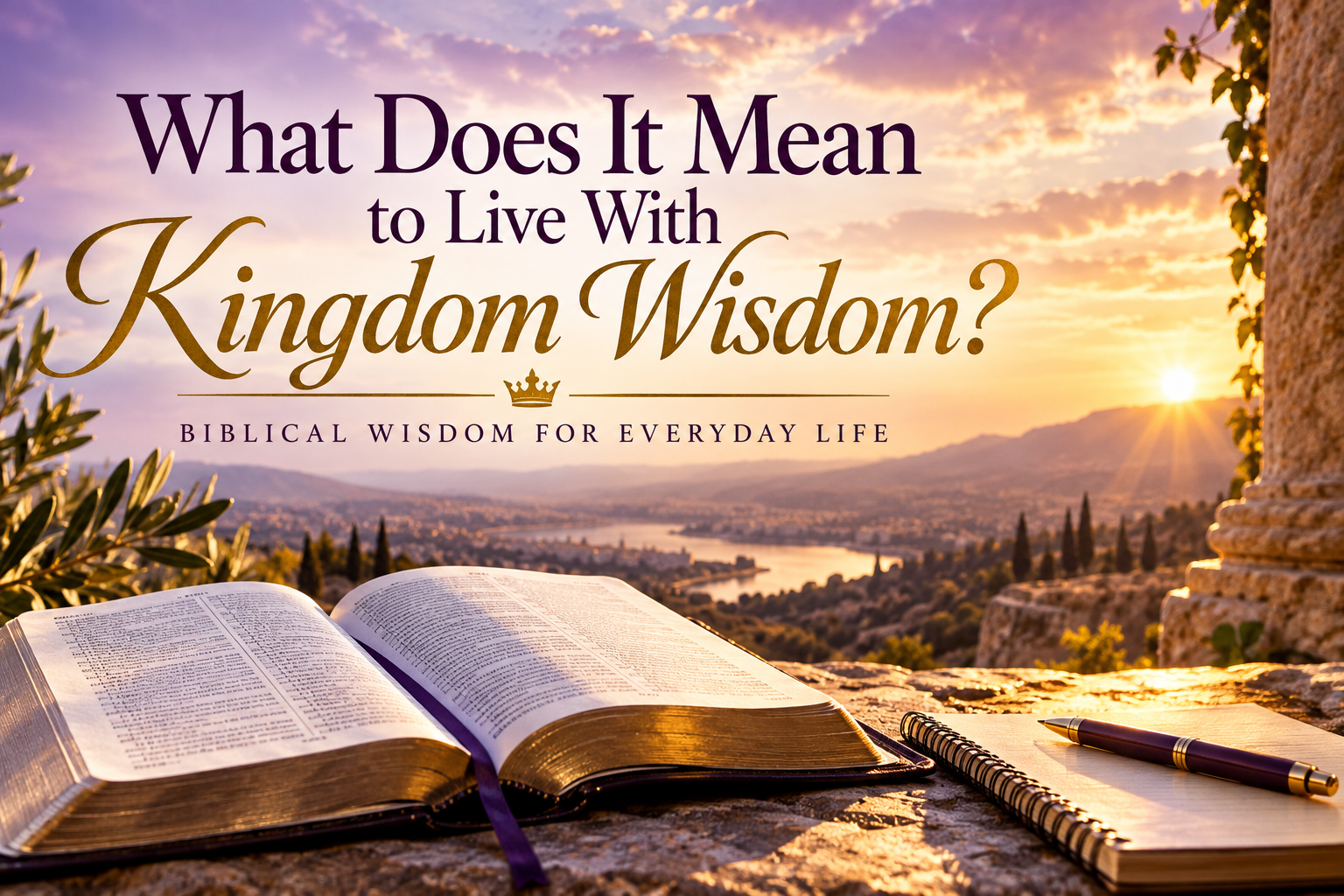 What Does It Mean to Live With Kingdom Wisdom?