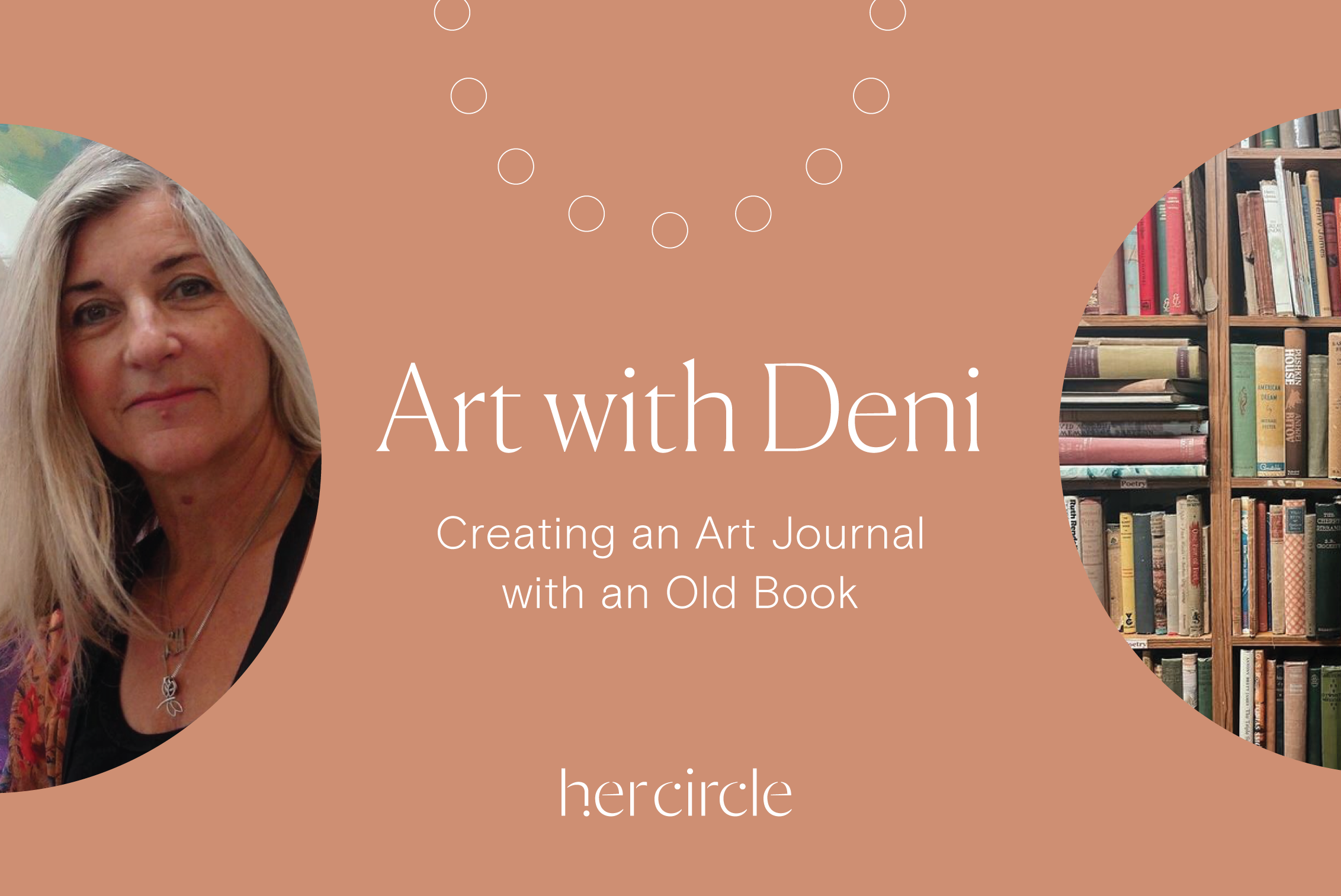 Art with Deni - Creating an Art Journal with an Old Book
