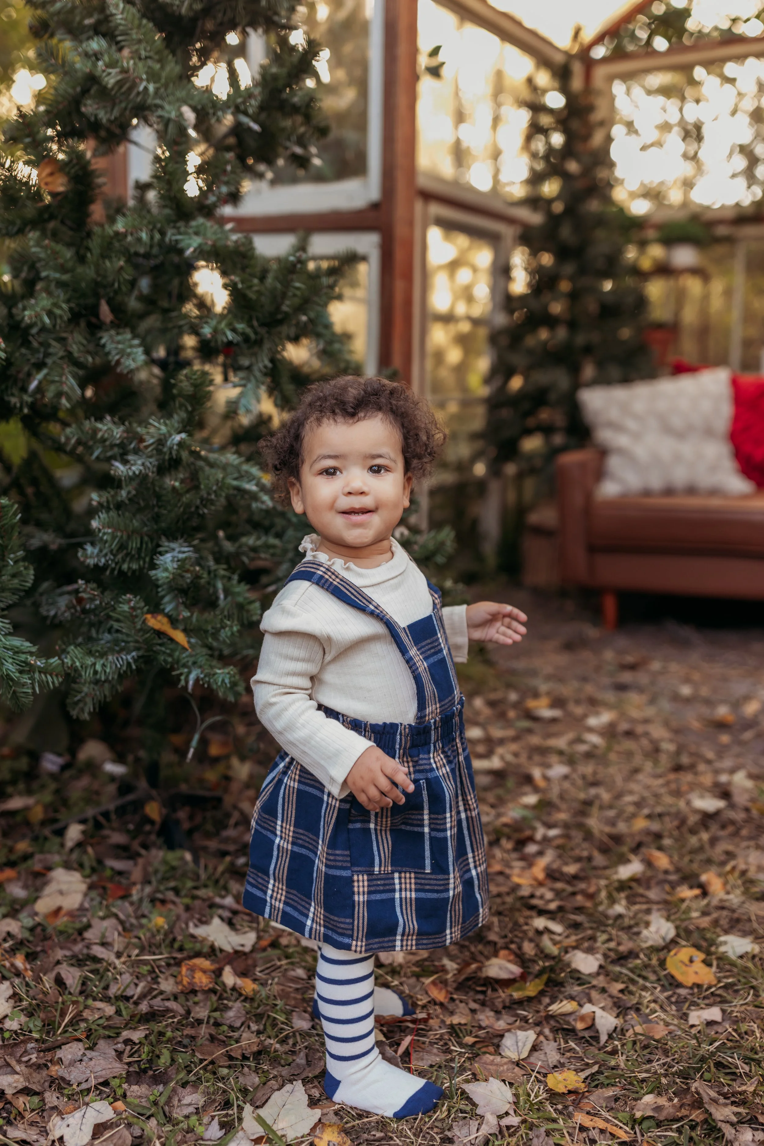 Jacksonville Christmas Mini Session Greenhouse