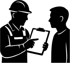 On-site evaluation icon