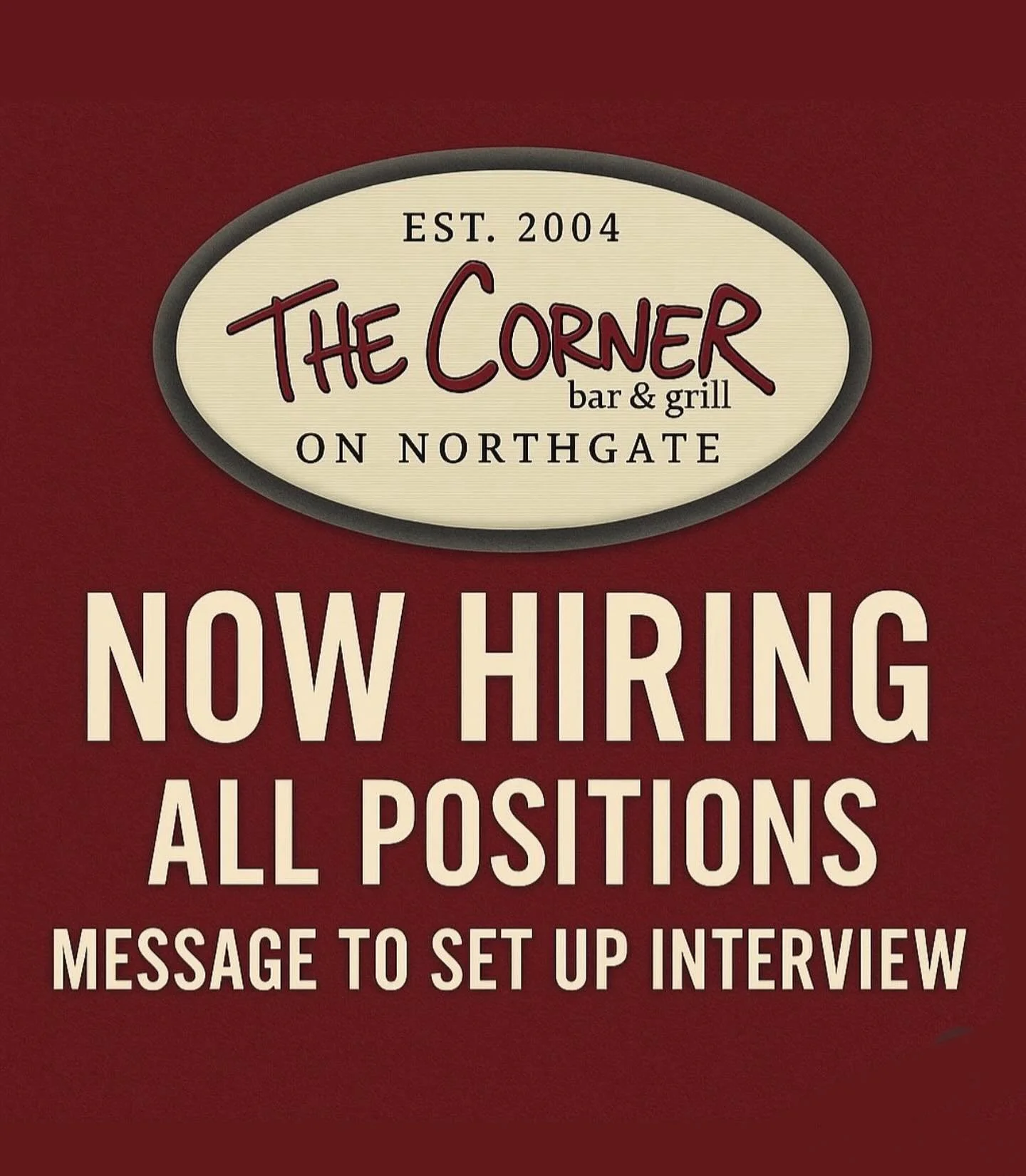 we want YOU ๐ซต to work @ the corner!!!
DM US TODAY TO SECURE A SPOT ON OUR TEAM!!