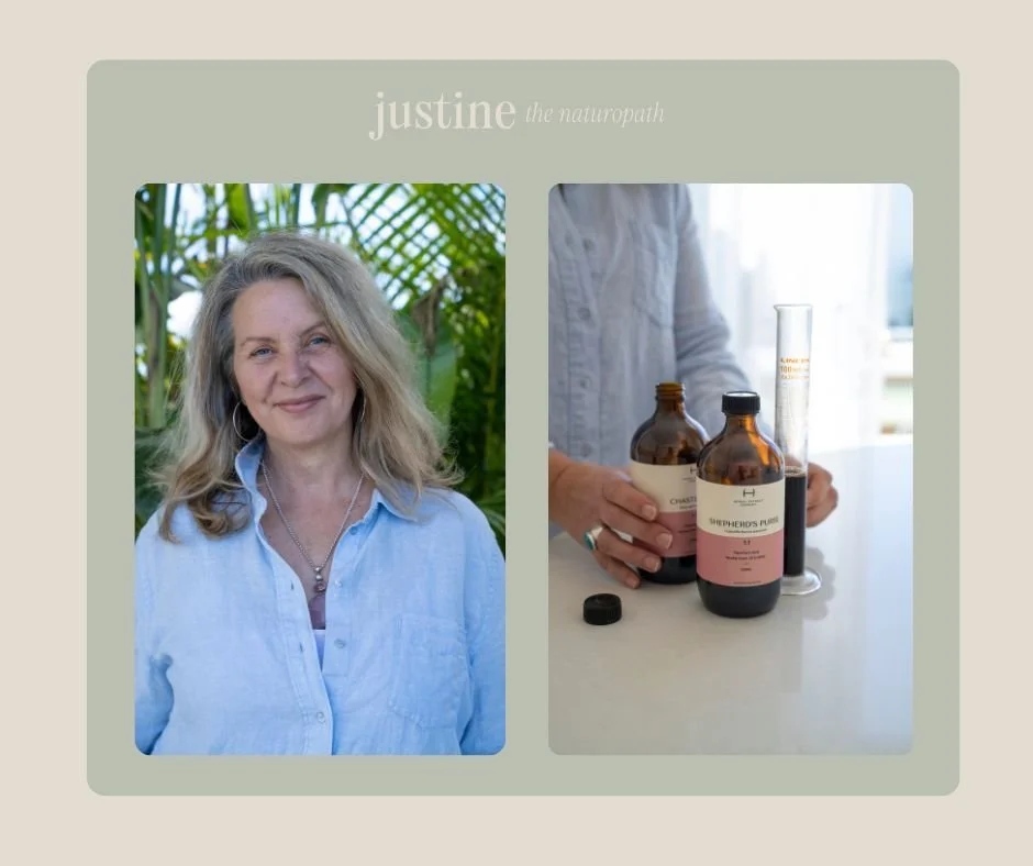 Hi, I'm Justine🌿 

I am a Naturopath, Nutritionist, Herbalist &amp; Registered Nurse based in the Hunter Valley of New South Wales. 

I'm passionate about supporting busy, stressed women to balance their hormones, regulate their nervous system, lose