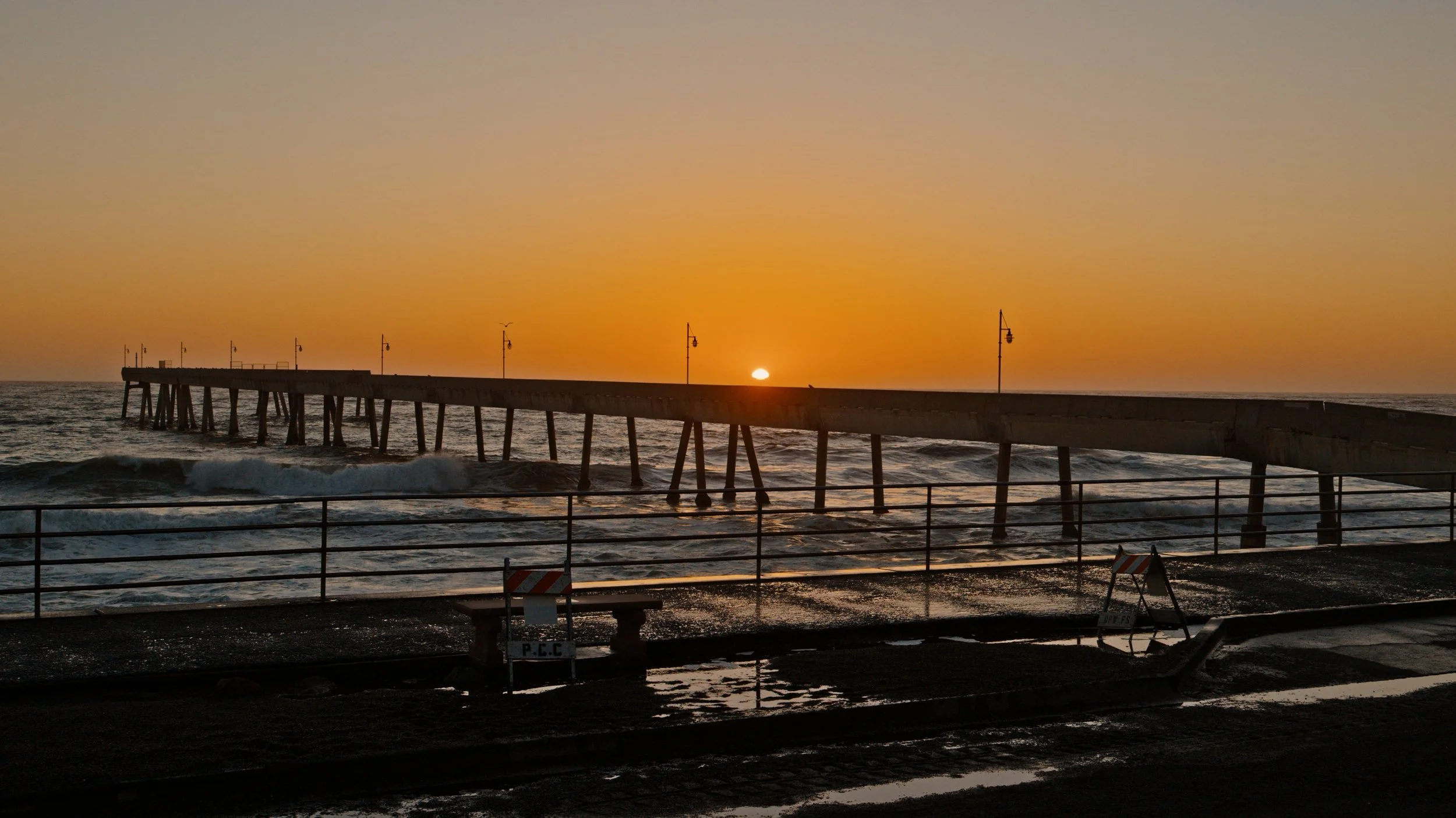 Pacifica Pier Splish-Splash Sunset, post-demolition 6/10/26