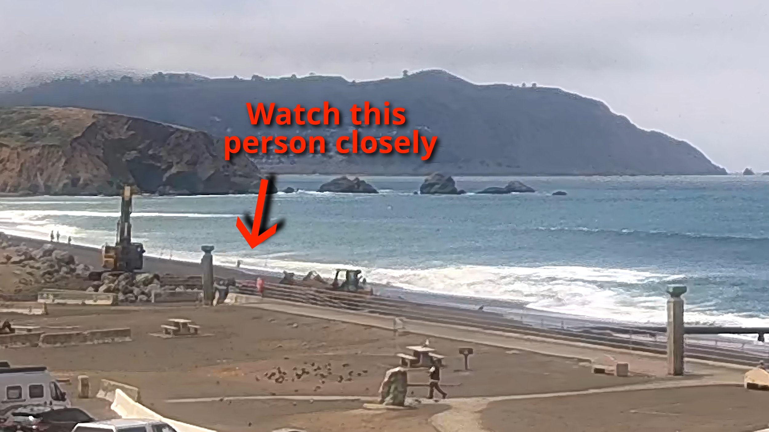 Fisherwoman pulled out by wave, rescued 6/16/26