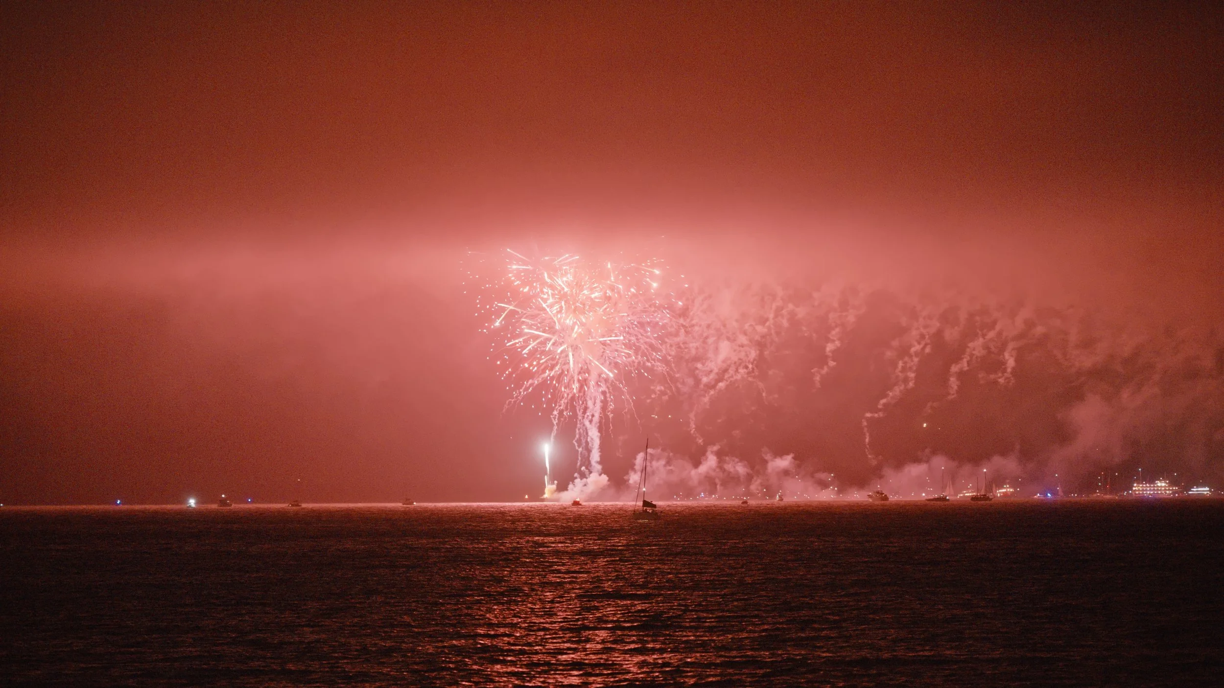 San Francisco Fireworks at the Golden Gate Bridge, 7/4/26