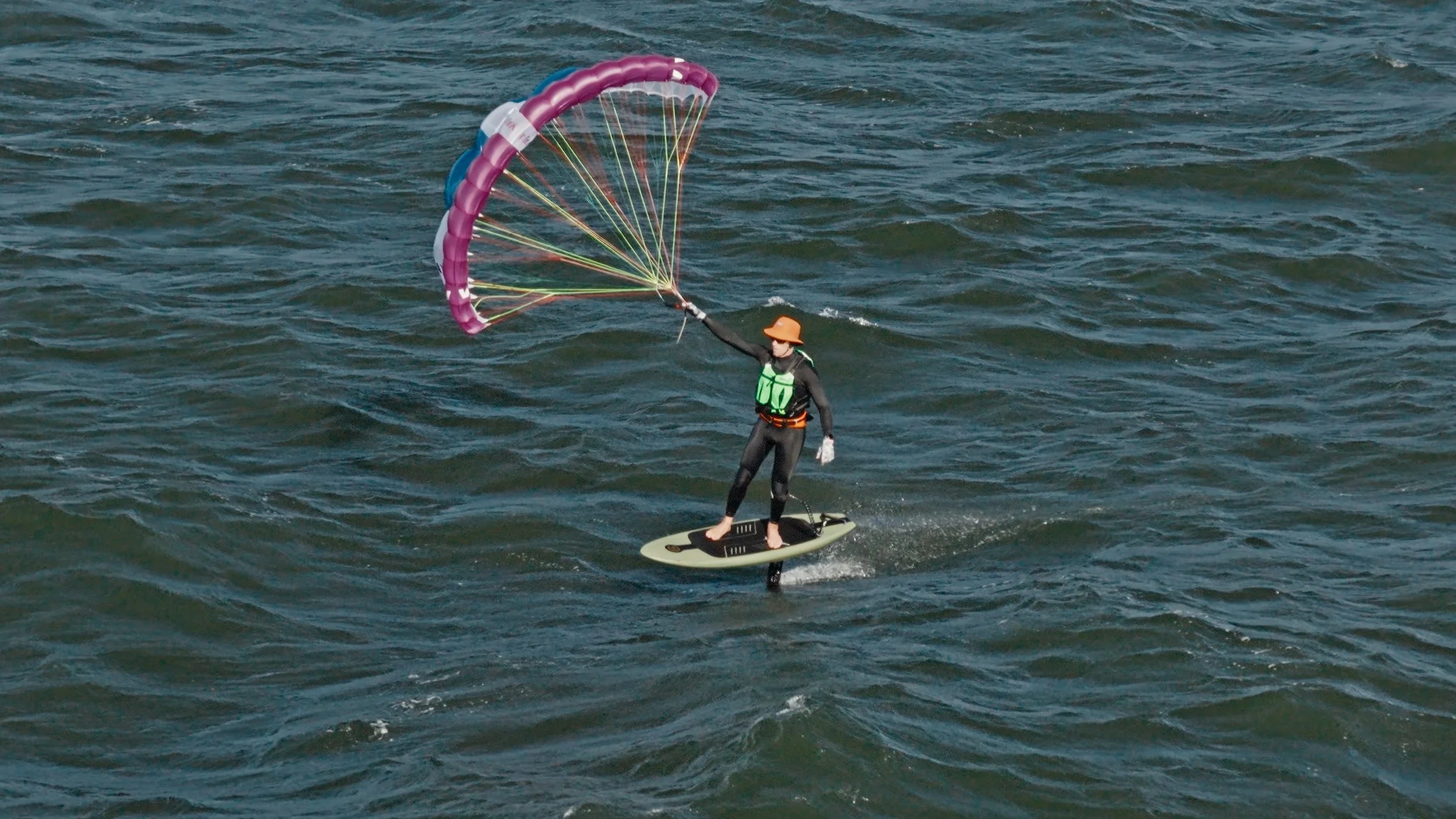 Kite Foil Surfer, Pacifica 8/4/26