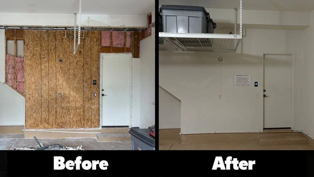 Remediation and drywall installation