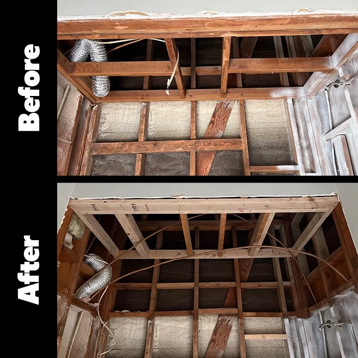 Framing for shower remodel