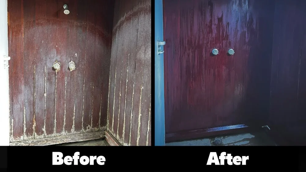 Outdoor shower rehab