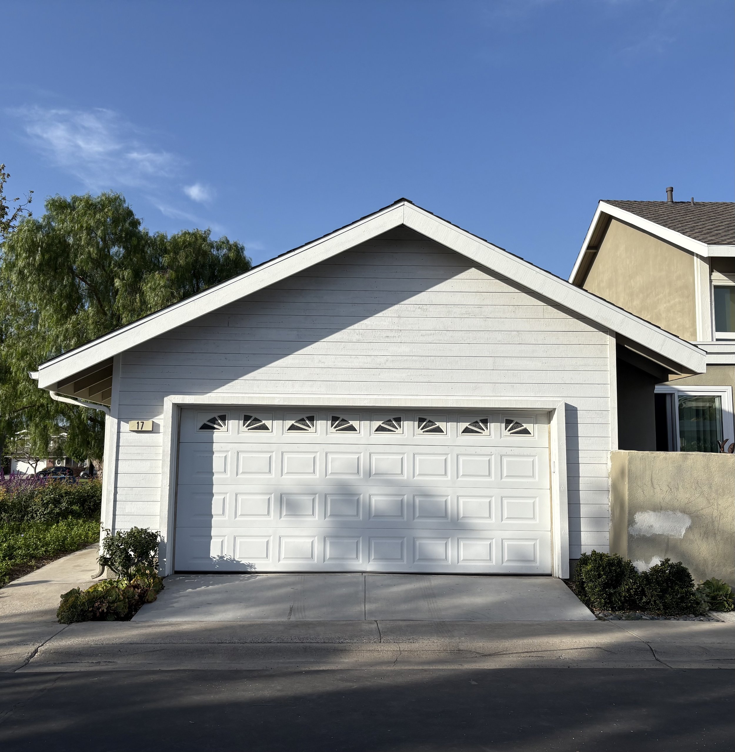 Job was complete with full trim replacement, ready for HOA painting.