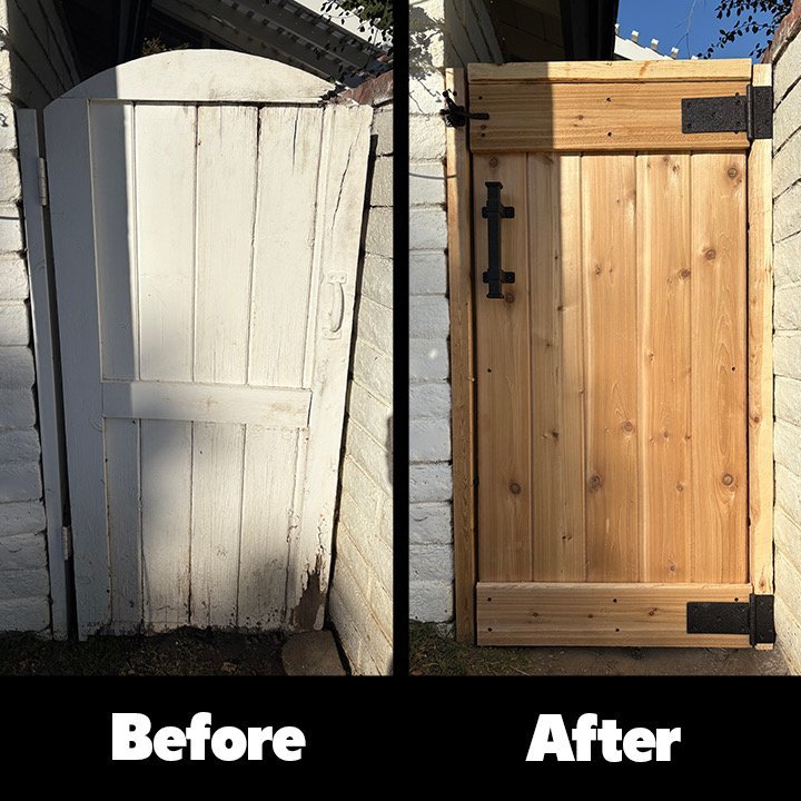 Custom cedar gate