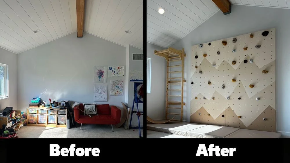 Custom rock climbing wall