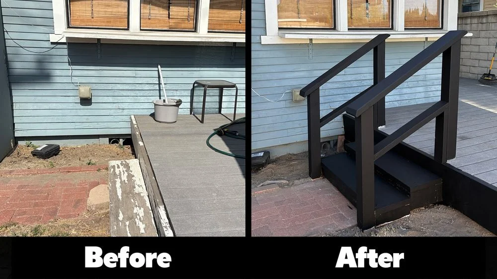 New outdoor staircase