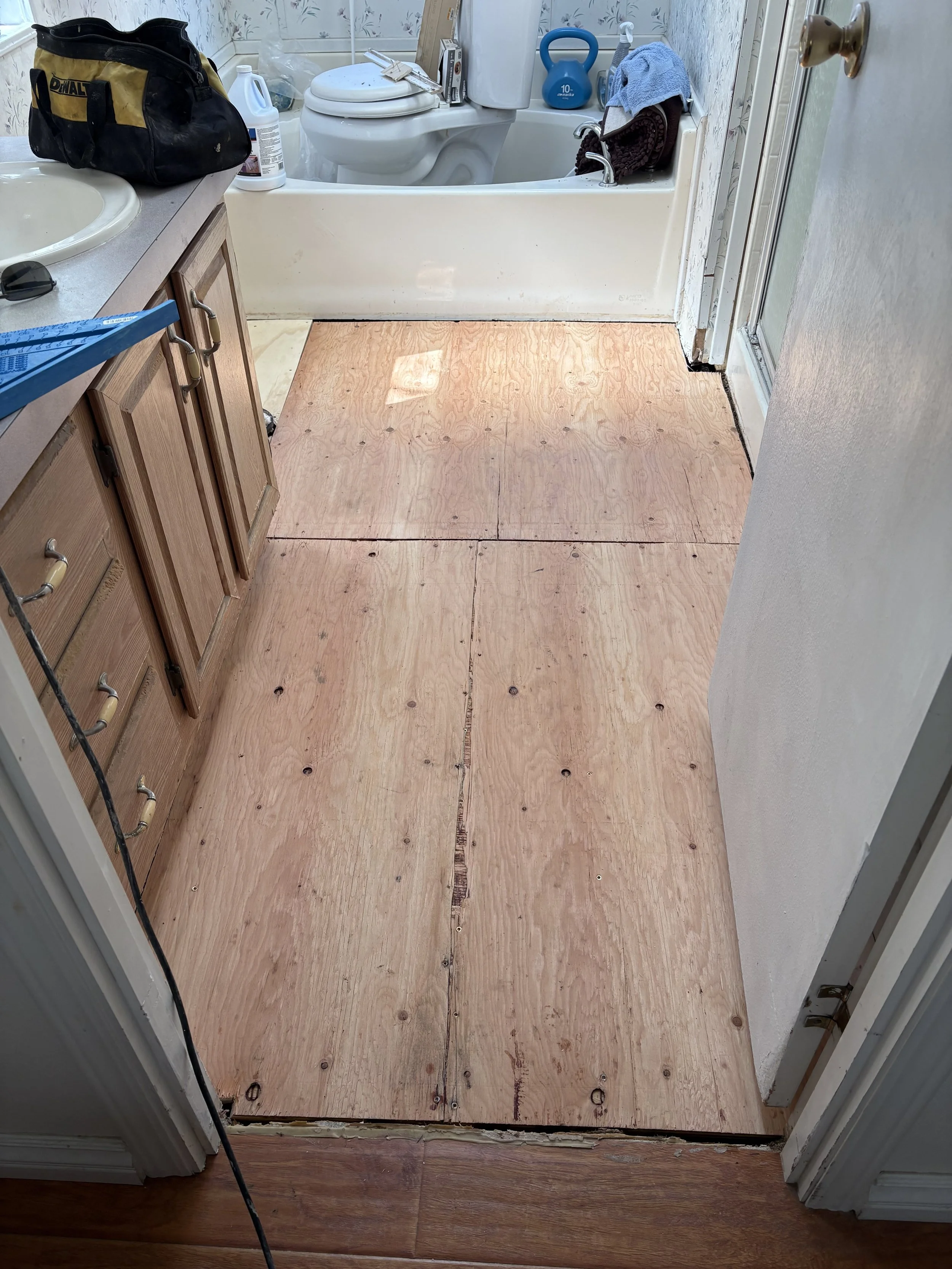 New subfloor installation