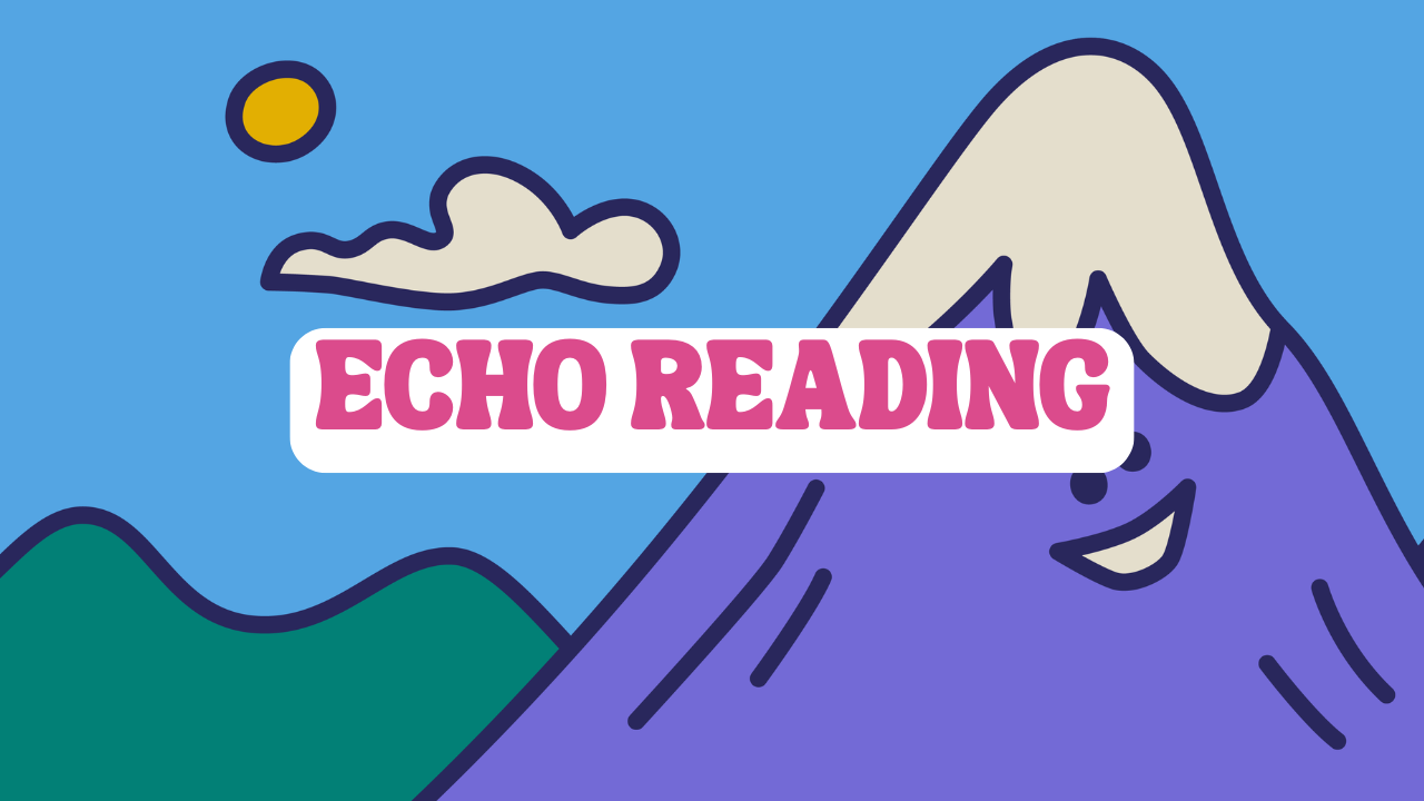 Echo reading activities where students read, repeat, and make meaning. They perform echo reading, sequence a “cup phone” craft, and match words to pictures to build fluency, comprehension, and sight word recognition.