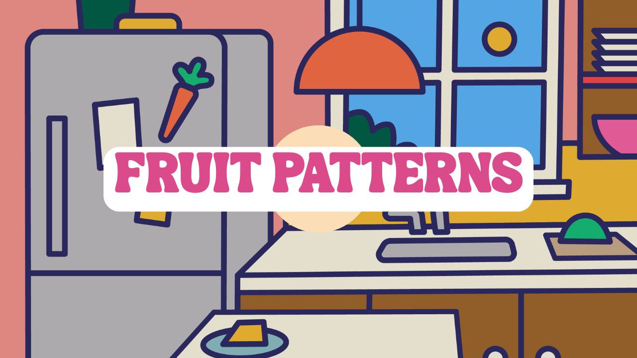 Look at the fruit patterns and draw what comes next. This activity helps students recognise and continue simple repeating patterns.