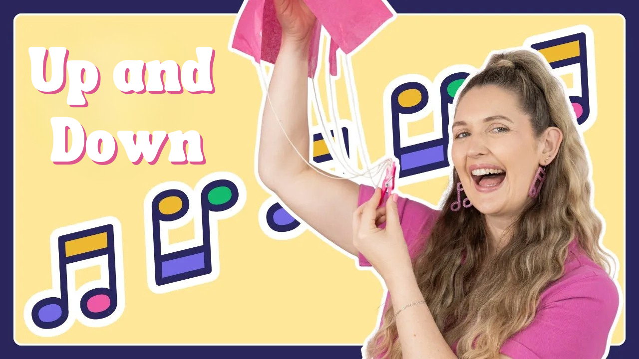 A scale-themed resource where children explore “up and down” through simple movement stories. Includes counting forwards and backwards, number patterns, and reading activities that build sequencing and fluency.