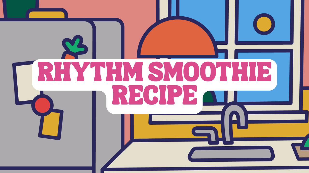 Write clear, step-by-step instructions for making a smoothie. Use time words like First, Next, and Last to show the order.