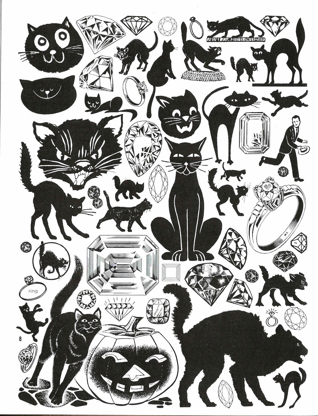 Lot's of clip art cats