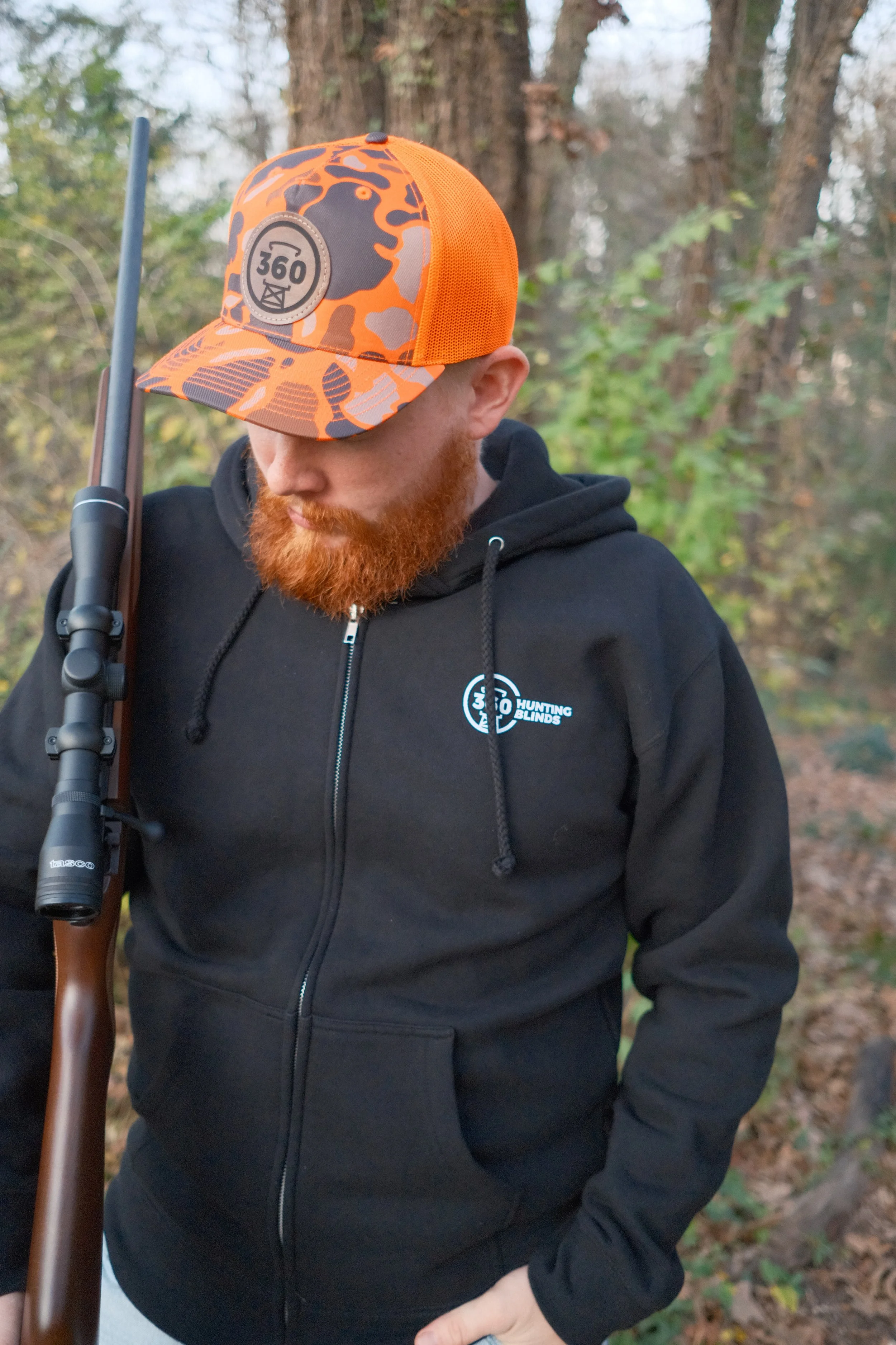 Black Elevate Zip-Up Hoodie