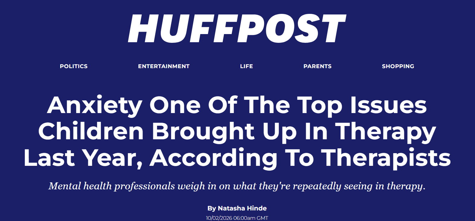 HuffPost UK anxiety article featuring Belinda Gidman-Rowse