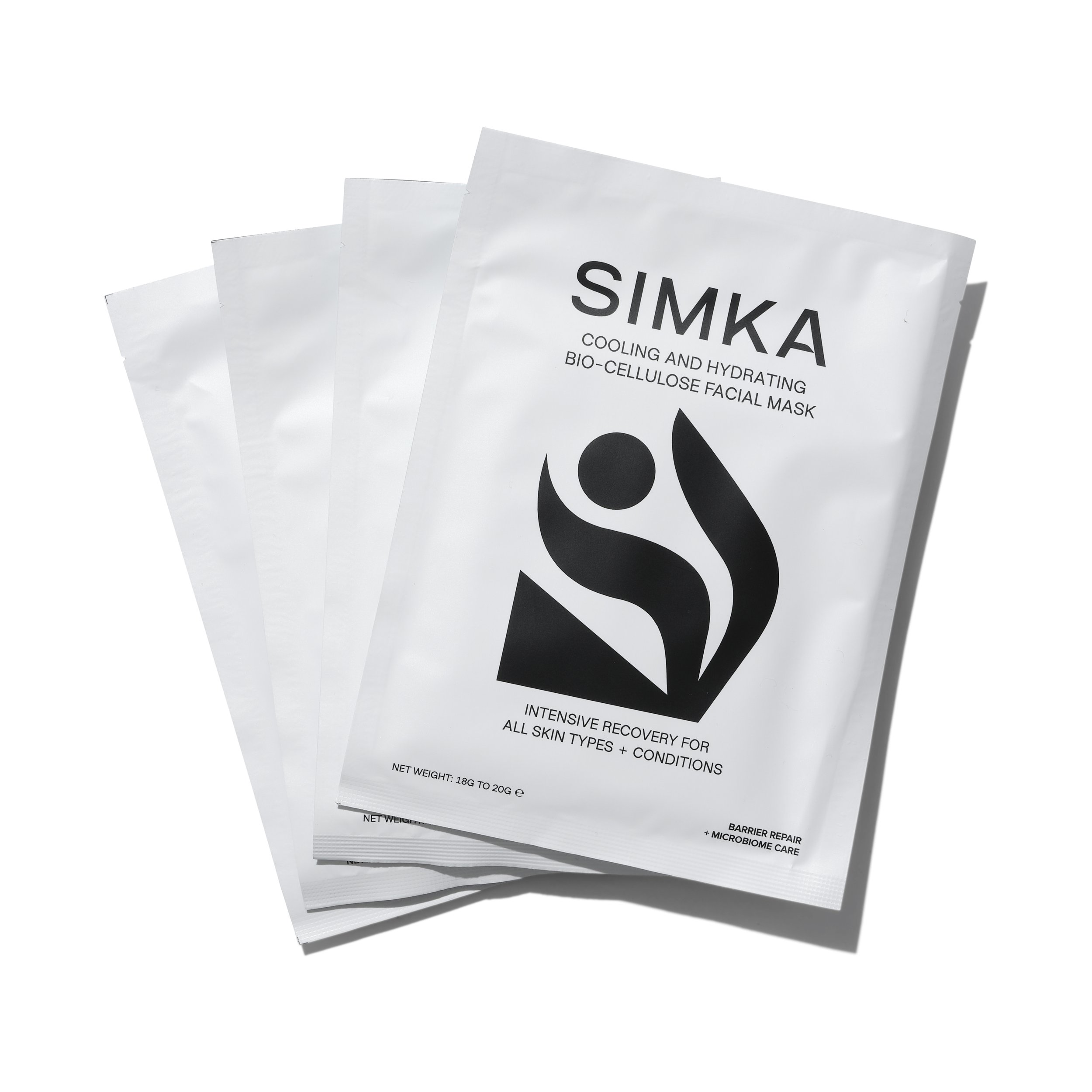 SIMKA Bio-Cellulose Facial Mask (4 Pack)