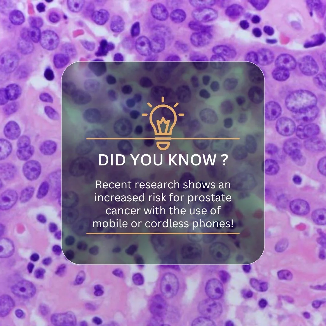 Did you know?
A recent study from Hardell and Carlberg (2025) found an association between the use of mobile and cordless phones and increased prostate cancer risk (especially with prolonged exposure). 

An important reminder to be mindful about how 