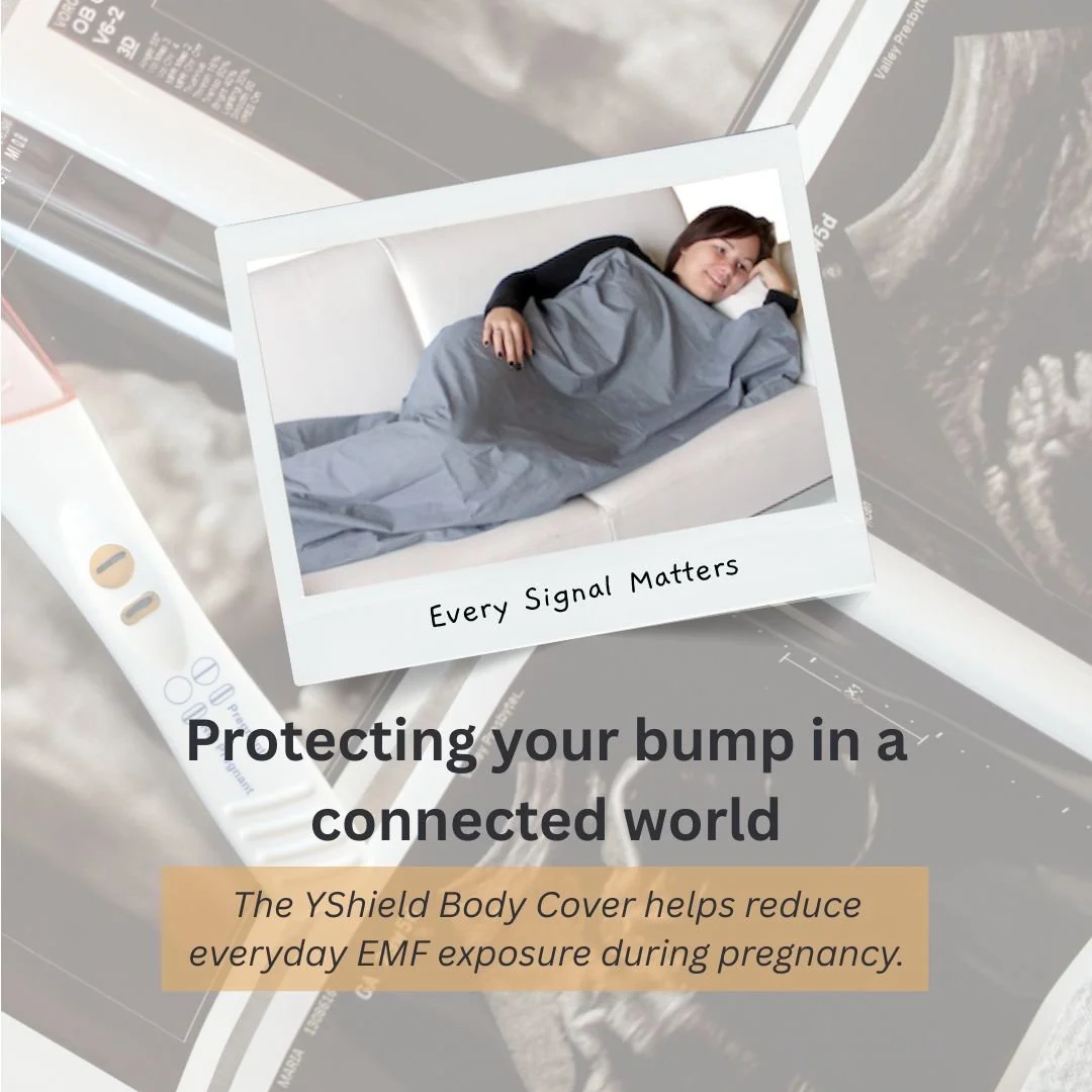 During pregnancy, your body is working overtime; growing, protecting, and nurturing new life. In today&rsquo;s world, that means constant exposure to Wi-Fi, Bluetooth, and mobile signals.

The YShield Body Cover offers a simple way to create a calm, 