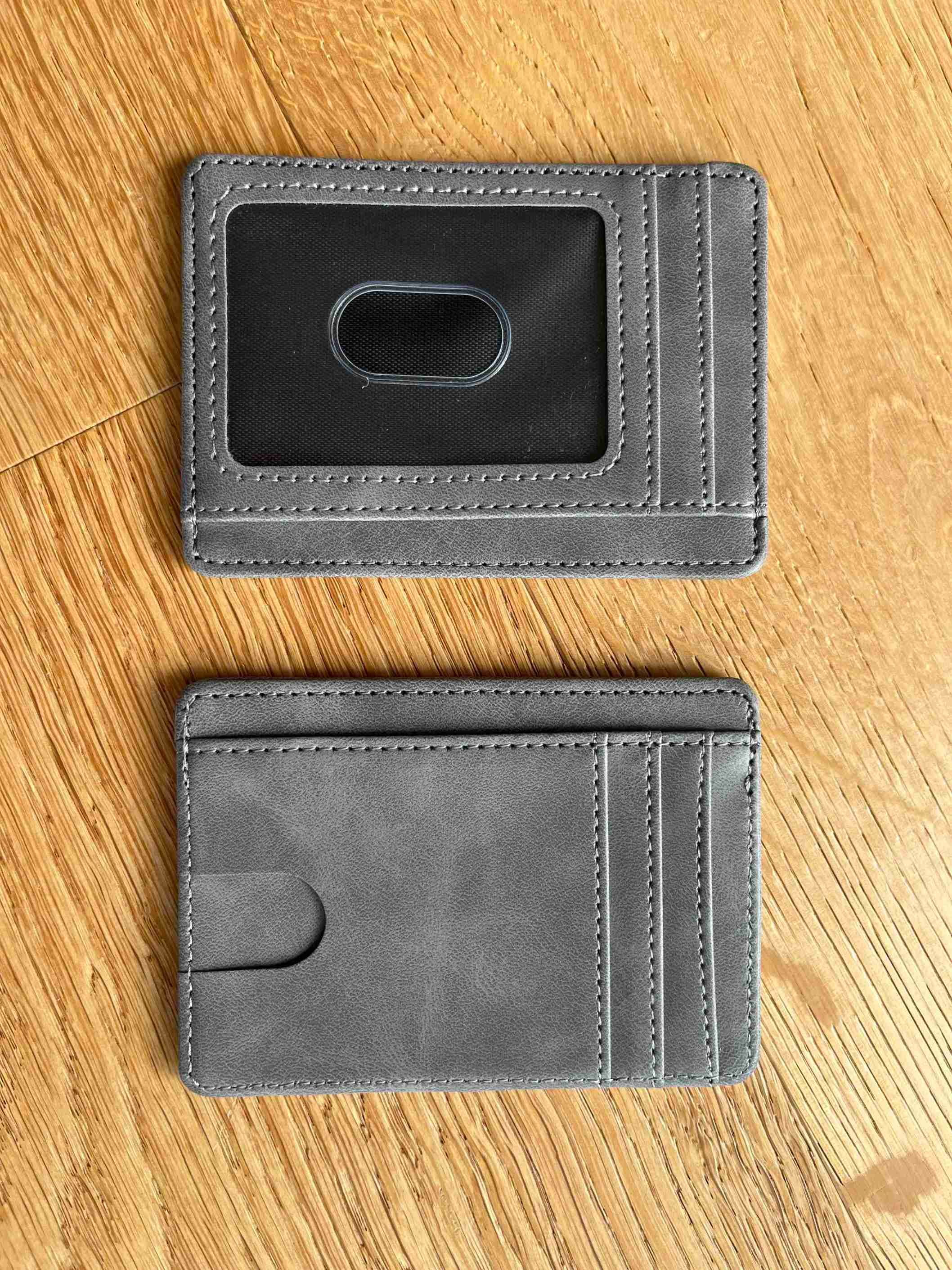 Grey RFID Card Protection Wallet for Effective Protection Against Scamming and Potential Theft