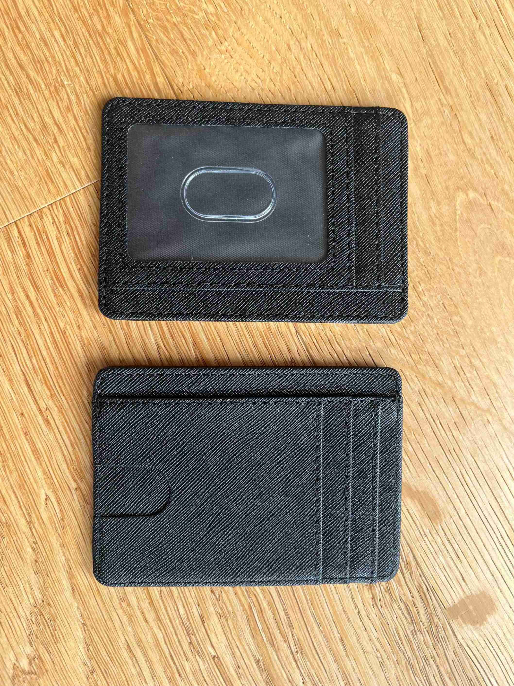 Black RFID Card Protection Wallet for Effective Protection Against Scamming and Potential Theft