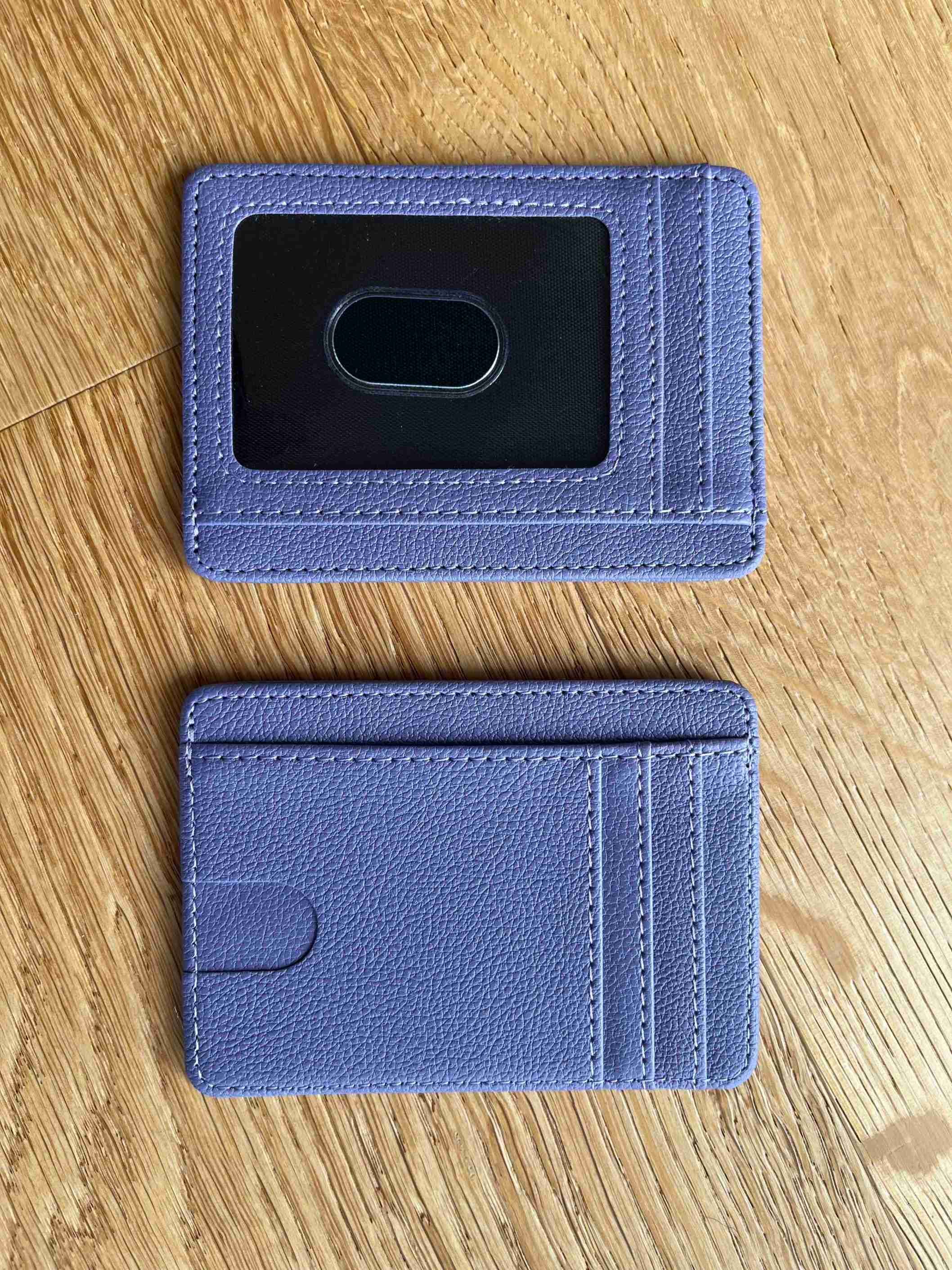 Purple RFID Card Protection Wallet for Effective Protection Against Scamming and Potential Theft