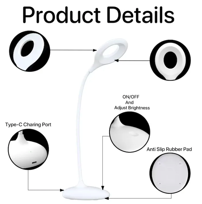 EMF friendly, blue light blocking sleep lamp specifications. Calm glow for bedrooms and nurseries.