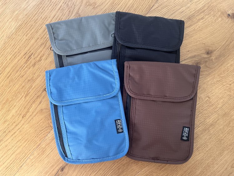 Travel Wallets with Secure RFID Blocking Passport Holder Preventing Unauthorised Scanning and Identity Theft