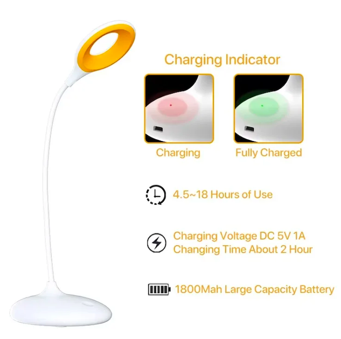 EMF friendly, blue light blocking sleep lamp battery.