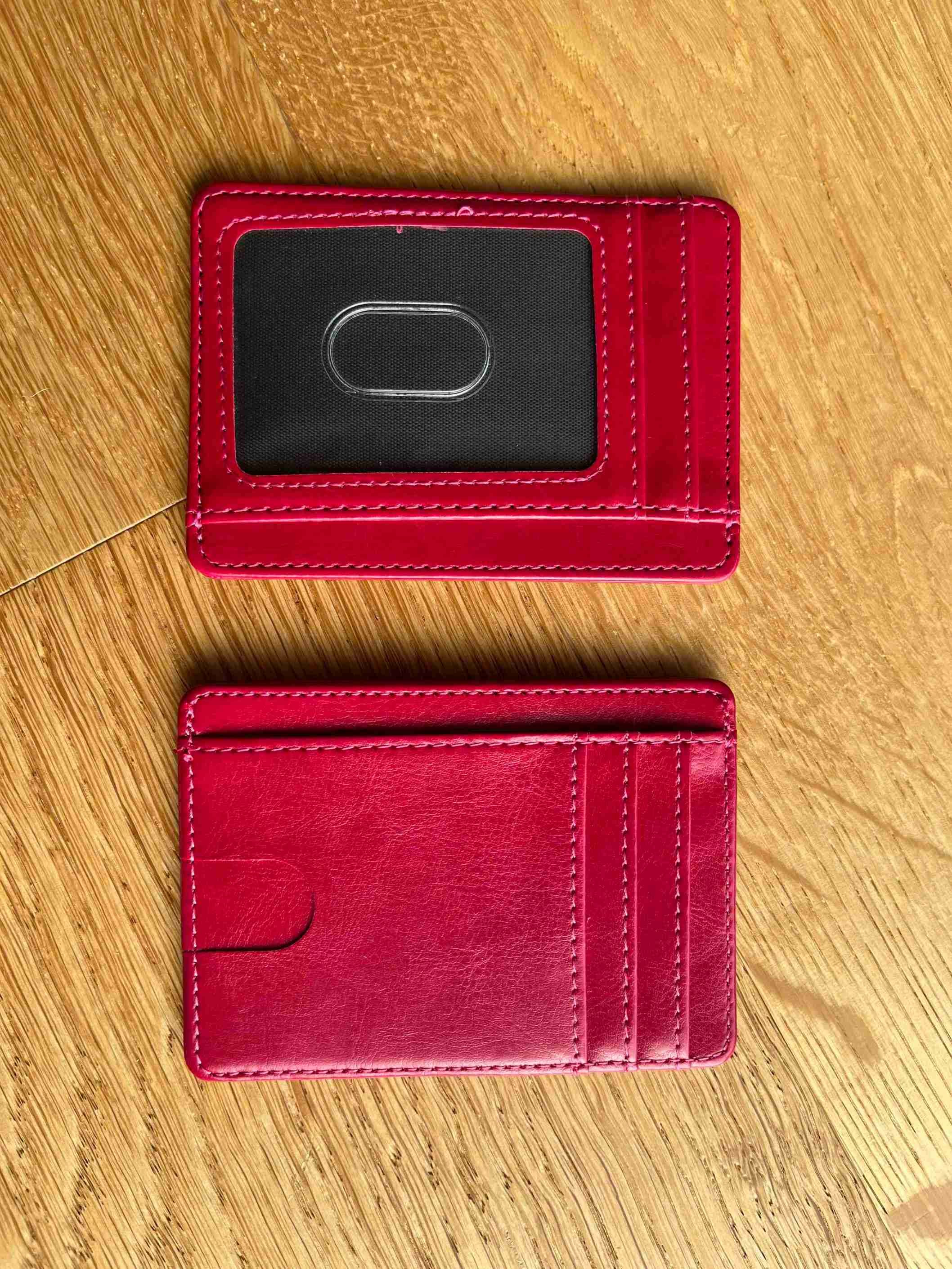 Hot Pink RFID Card Protection Wallet for Effective Protection Against Scamming and Potential Theft